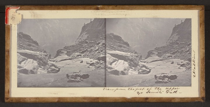 12 CEW, View from the foot of the Upper Yo Semite Fall, 1861, JPGM 1500