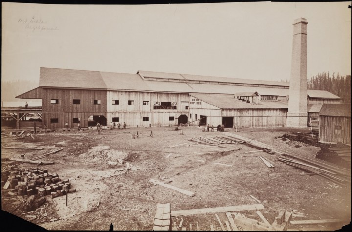 12 CEW, View of a Mill in Port Ludlow, Washington Territory, 1882, Beinecke 1500