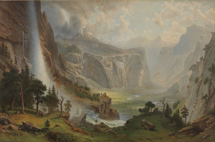 12 JJ Dillman (lithographer), after The Domes of Yosemite (Bierstadt), ca. early 1870s, BANC 1500