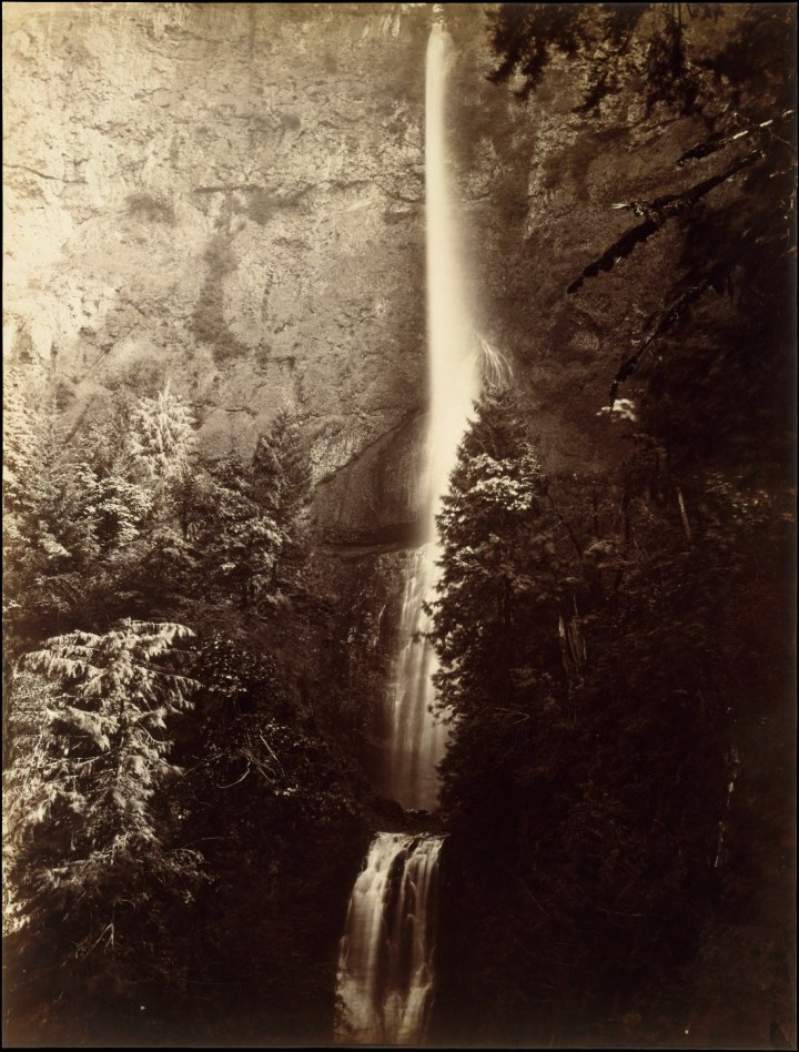 6 CEW, Multnomah Falls, Front View, Oregon, 1867, Met 1100