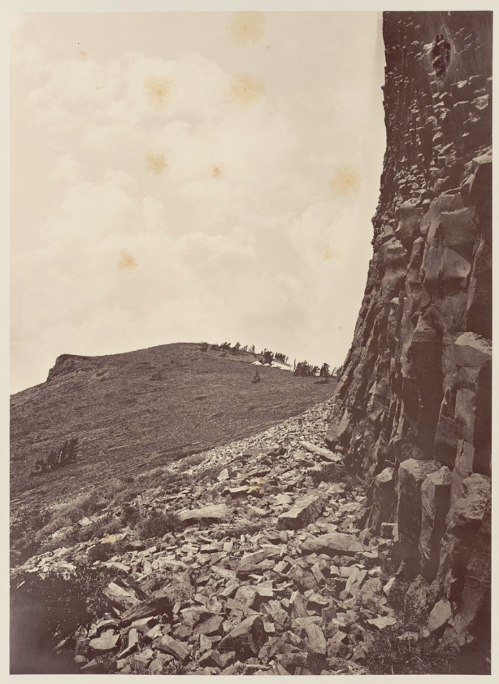 7 CEW, Mt Lola Summit from Under Sphinx Head, 1879, BANC