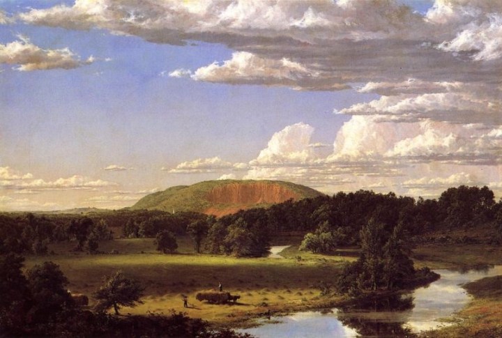 8 Frederic Church, West Rock, New Haven or Haying Near New Haven, 1849, NBMAA