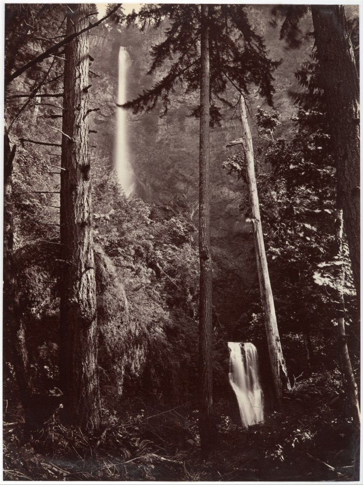 9 CEW, Multnomah Falls, Side View, Oregon, 1867, Met 1100