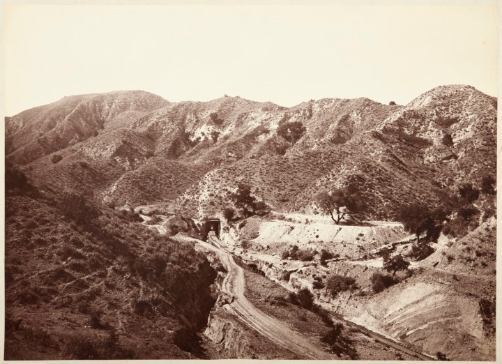 9 CEW, San Fernando Tunnel from the North, LA County, 1877, CSL 1500