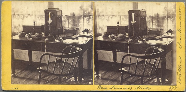 CEW, Mrs Fremont's Study, ca 1860-61, SCP via cworg